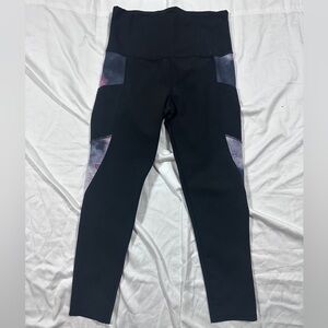 Ardene Athletic Black/Tie-Dye Leggings w/ Side Pockets Women’s L